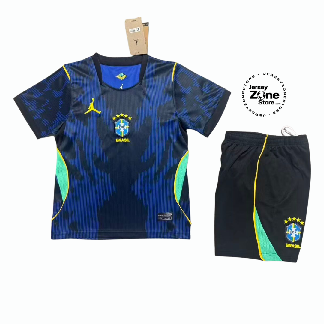 Brazil Away 2026 World Cup Neymar Jr. #10 - Kit Kids Brasil