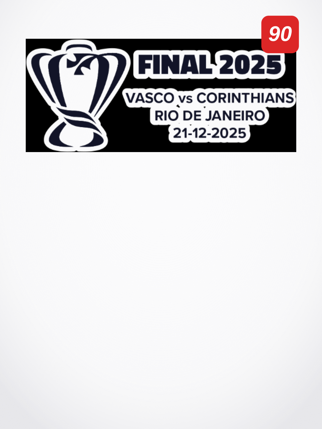 Patch Match Day Final Copa do Brasil 2025
