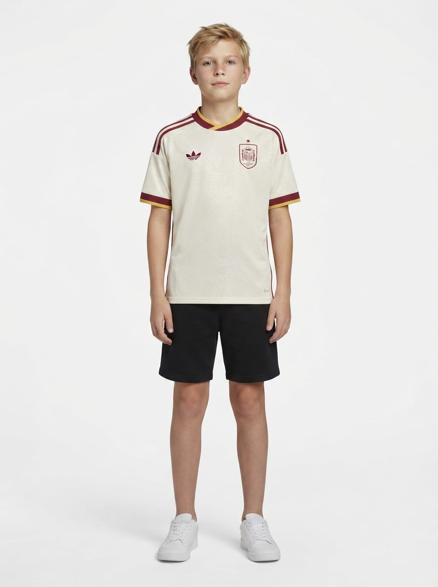 Kids Spain Away kit World Cup 2026 Jersey