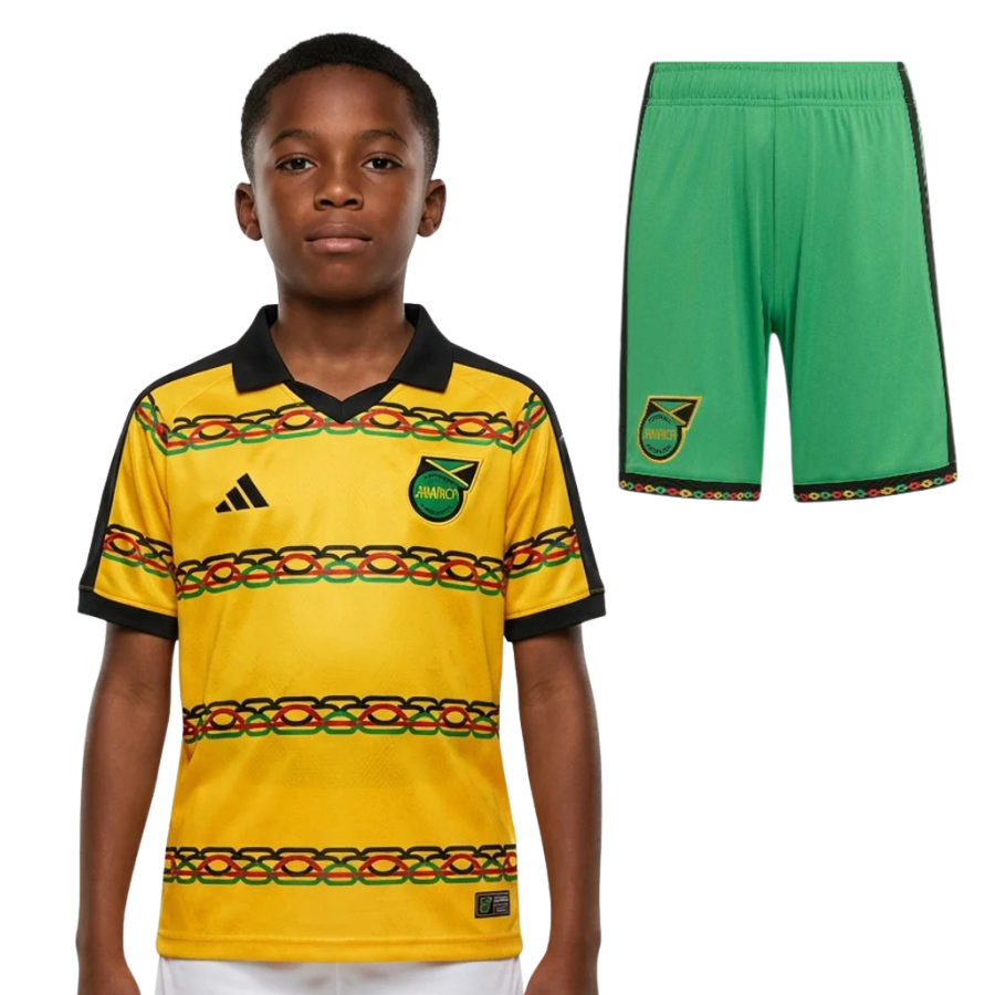 Jamaica 2026 Home Kit Kids Jersey Bob Marley - World Cup