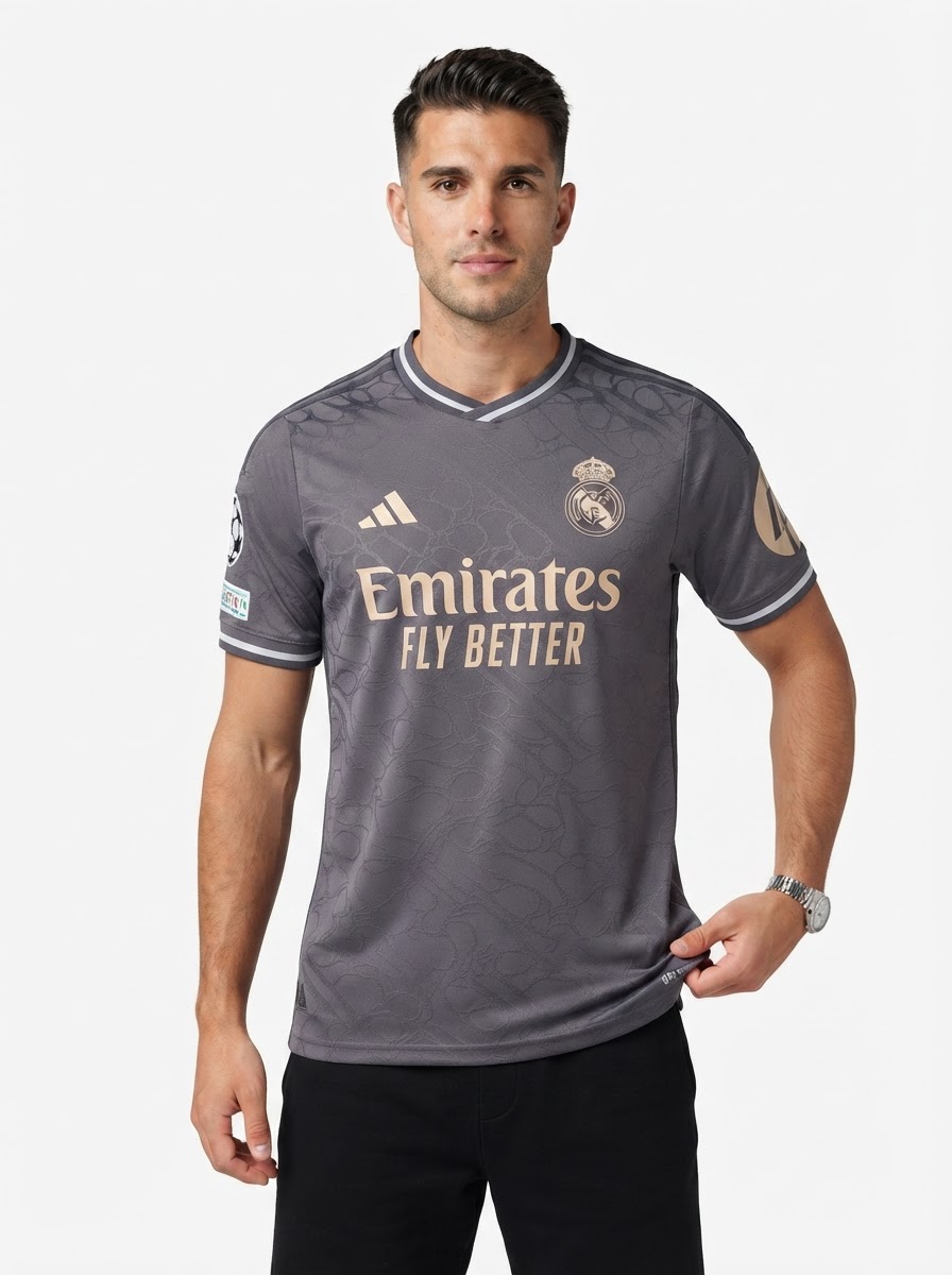 Kylian Mbappe Real Madrid 24/25 III Third Jersey - Player Version - Slim Fit