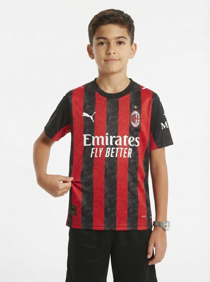 AC Milan 2025/26 Home Kids Kit