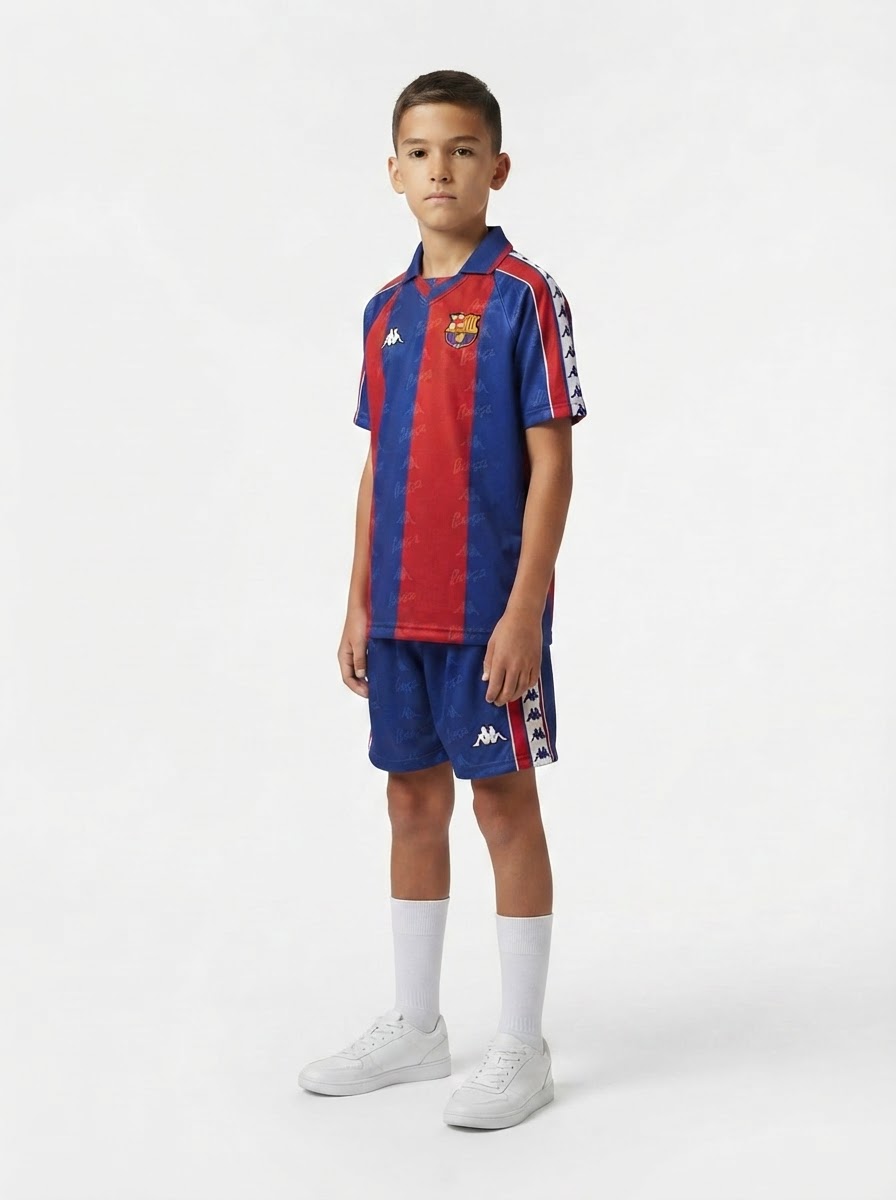 Kids Retro Barcelona Home Jersey 1992/95