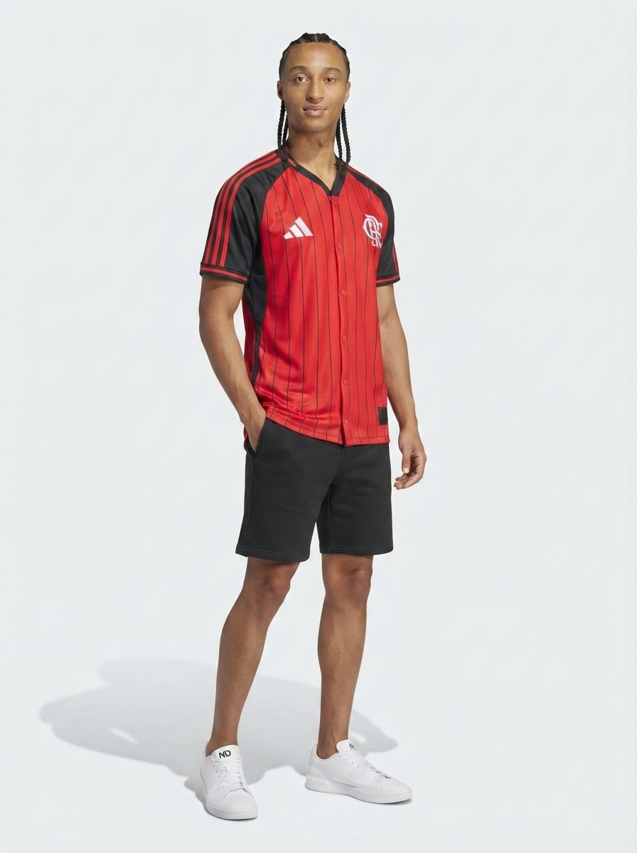 Flamengo Home Jersey 2025/26 - Version Baseball US Pack [Slim Fit]