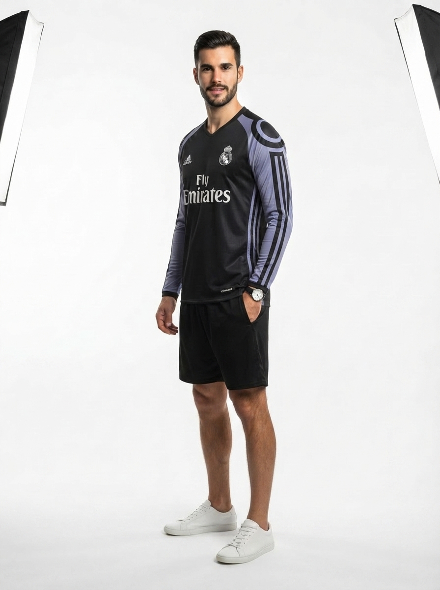 Real Madrid 16/17 III Third Jersey - Long Sleeve Retro Version