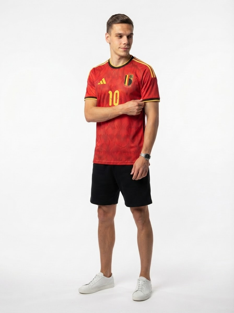 Belgium Home Trossard 10 Fan Jersey Shirt 2026 World Cup