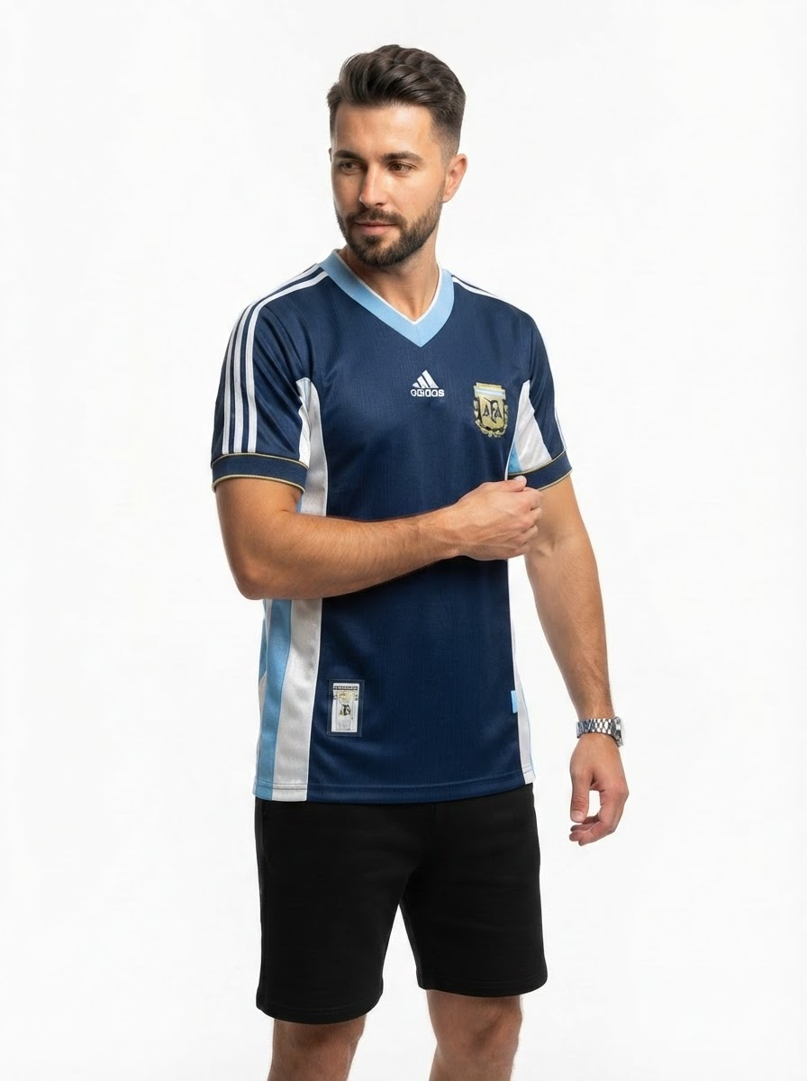Argentina 1998 II Away Jersey - Retro Version
