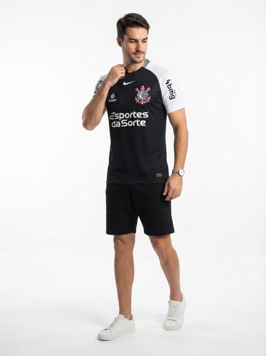 Jersey Corinthians 2025/26 II Fan Version with Sponsors