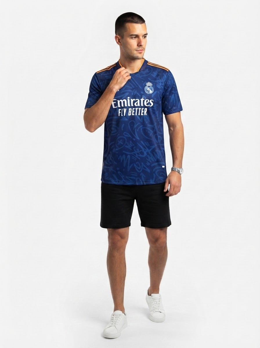 Real Madrid 21/22 II Away Jersey - Player Version - Slim Fit