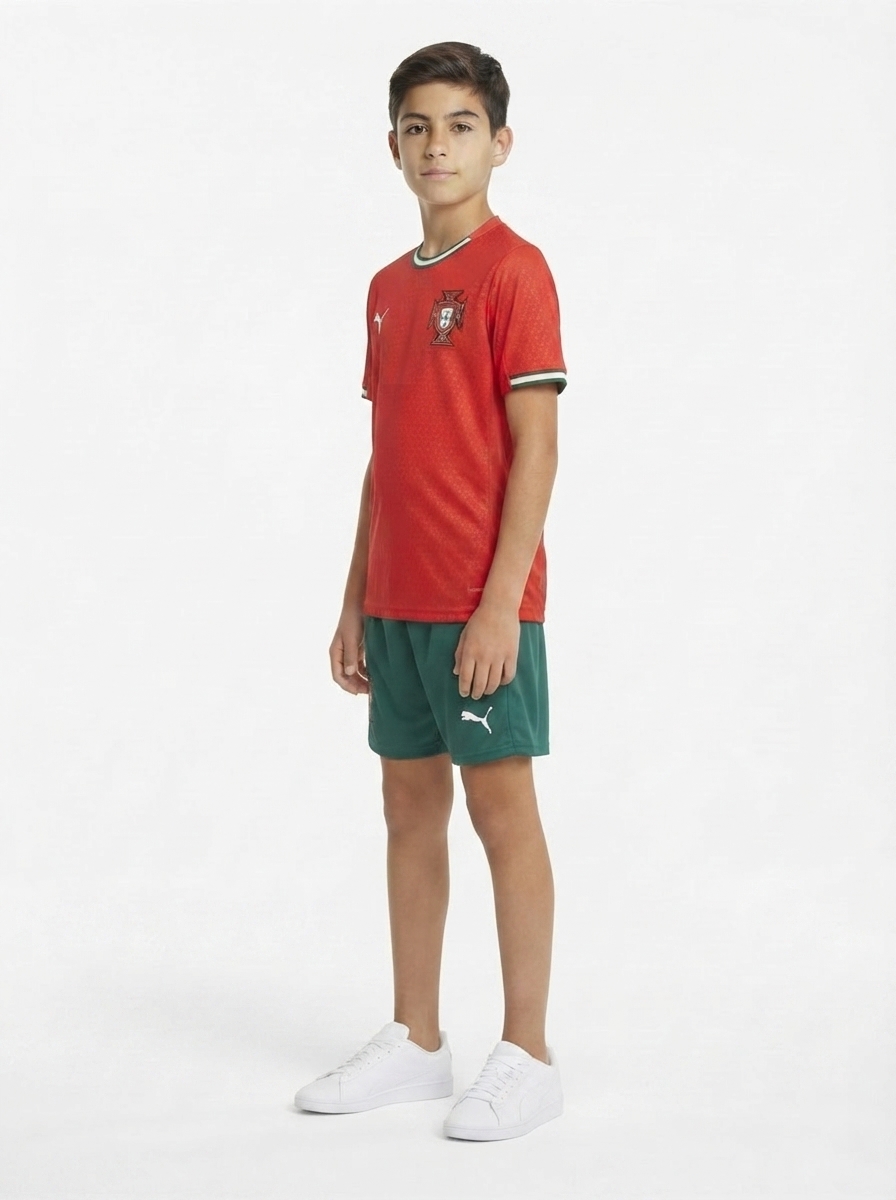 Kids Kit Portugal Home Jersey 2025/26