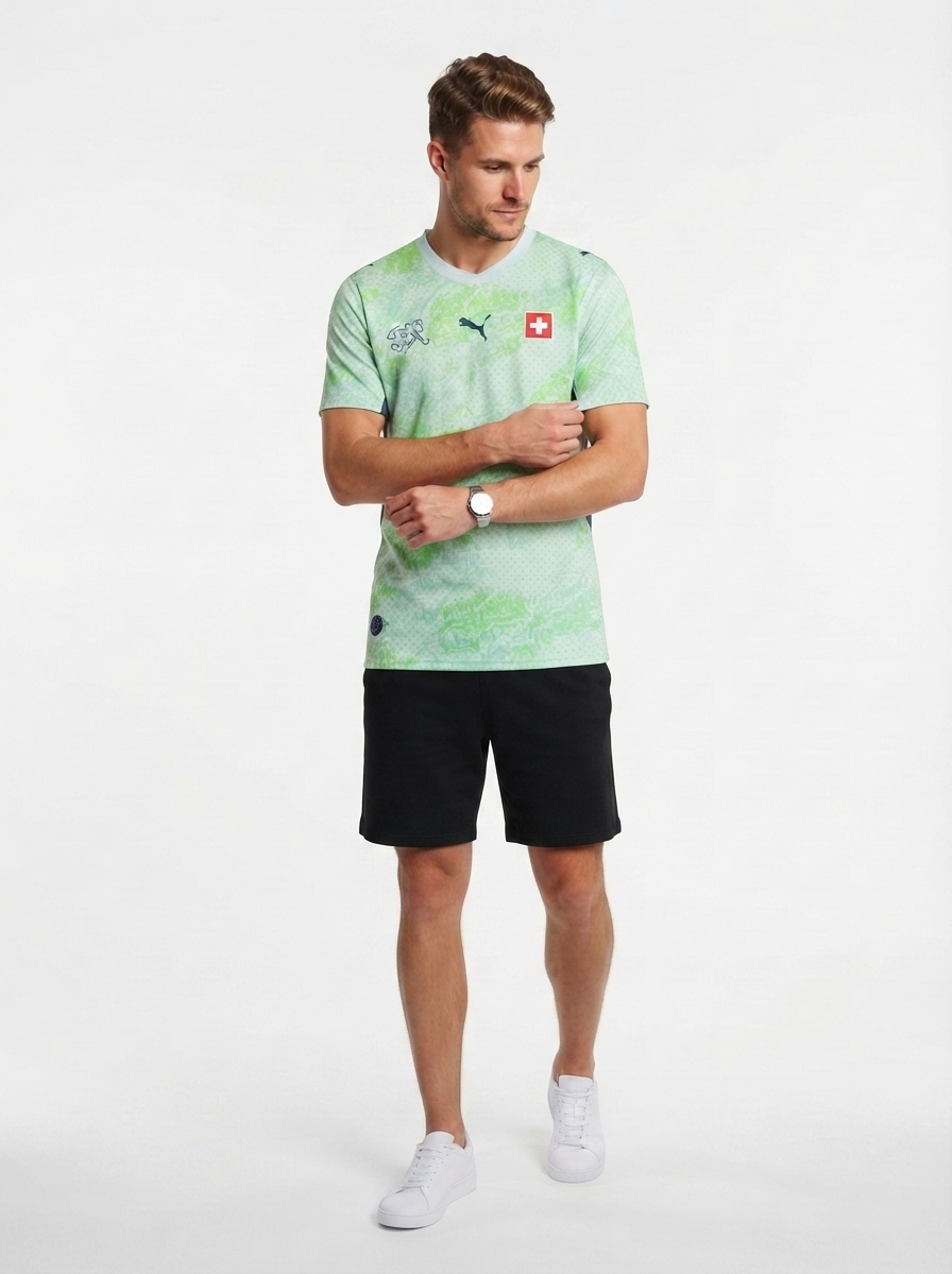 Switzerland Away Soccer Jersey World Cup 2026 - Fan Version