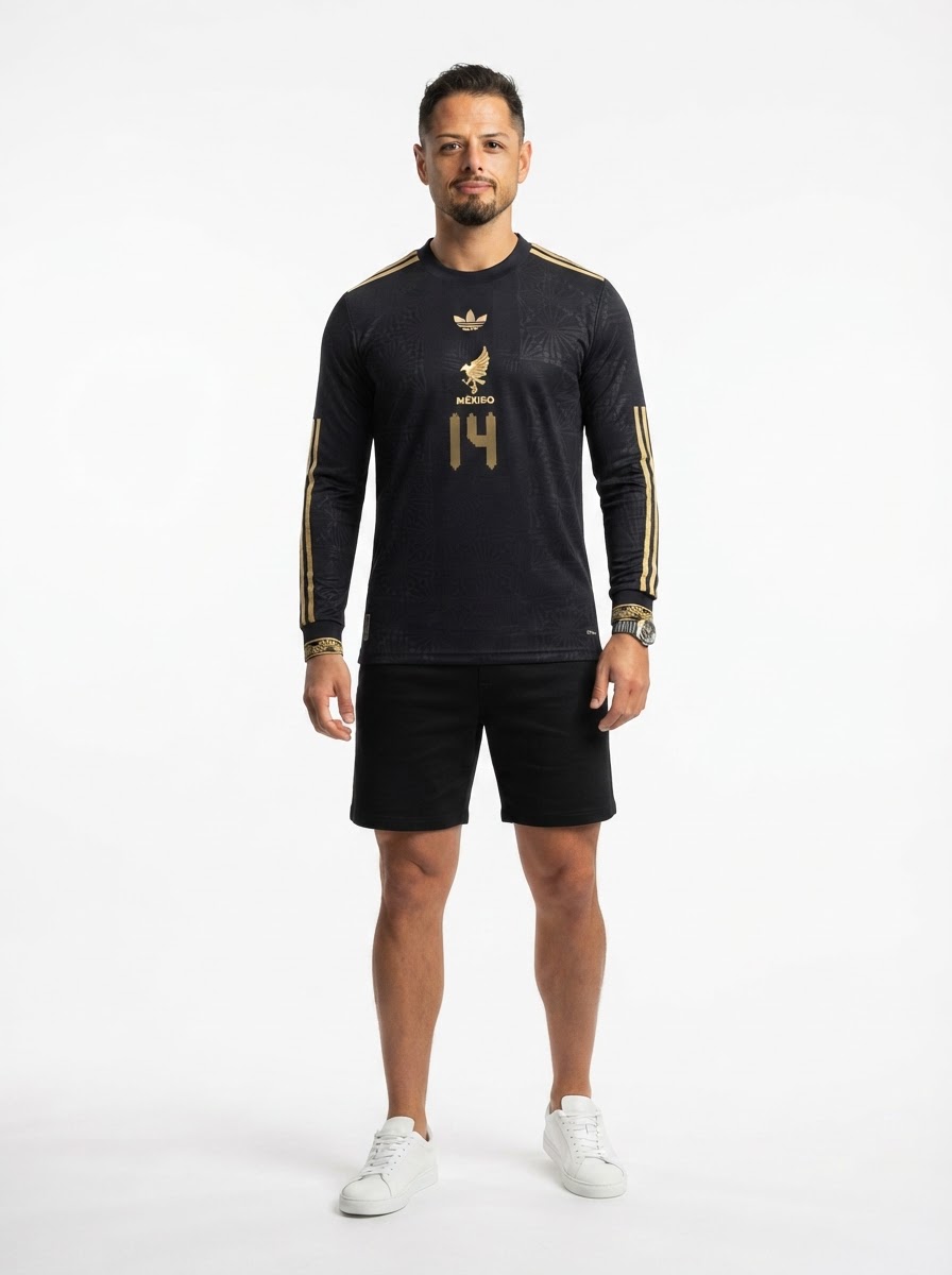 Mexico Chicharito 2025 Special Edition Long Sleeve Authentic Player [Slim Fit] Player Third Jersey by