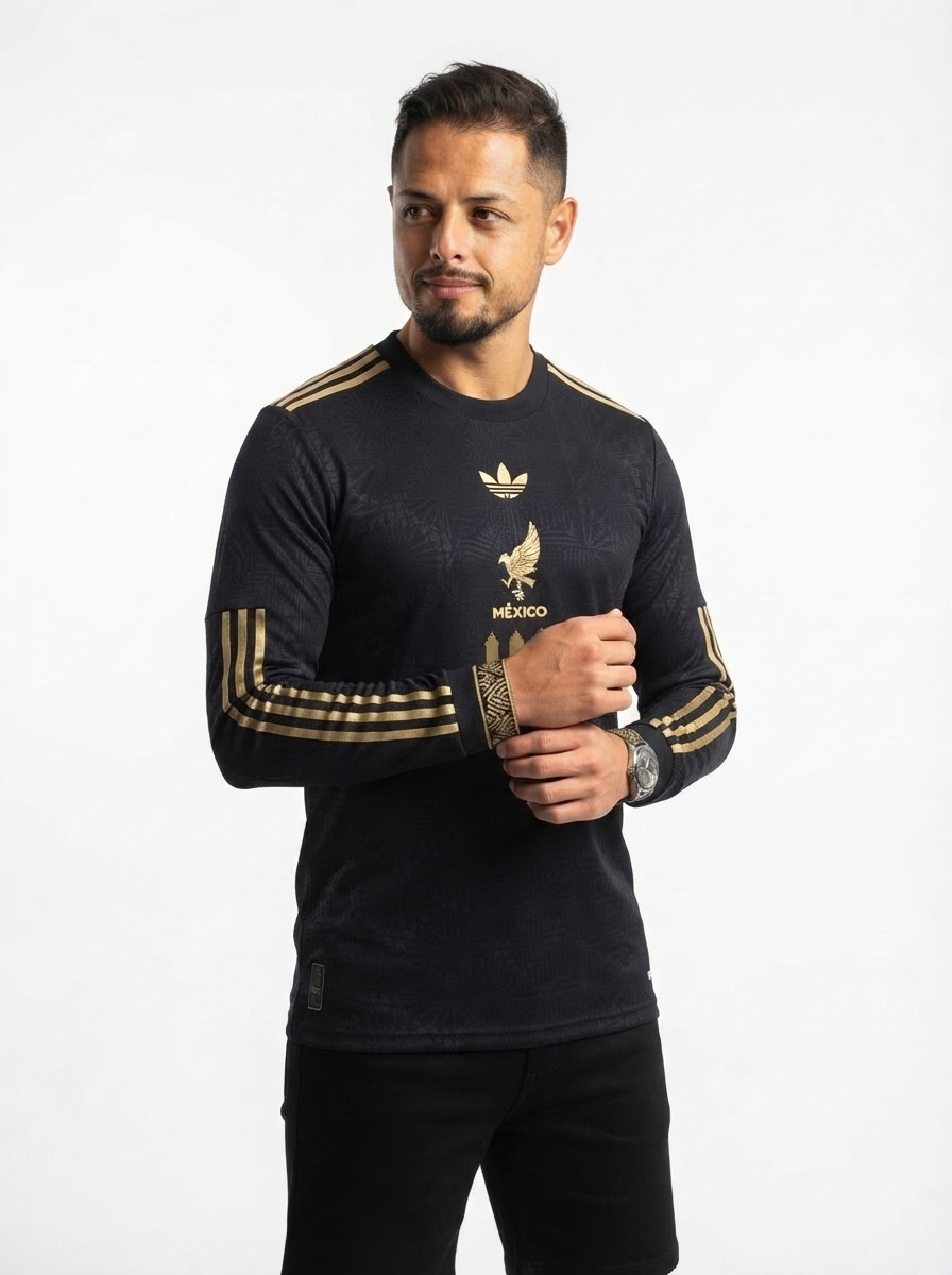 Mexico Chicharito 2025 Special Edition Long Sleeve Authentic Player [Slim Fit] Player Third Jersey by