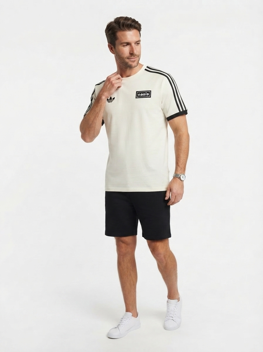 Originals Oasis Edition — Oasis Tour 3-Stripes Cream White Jersey