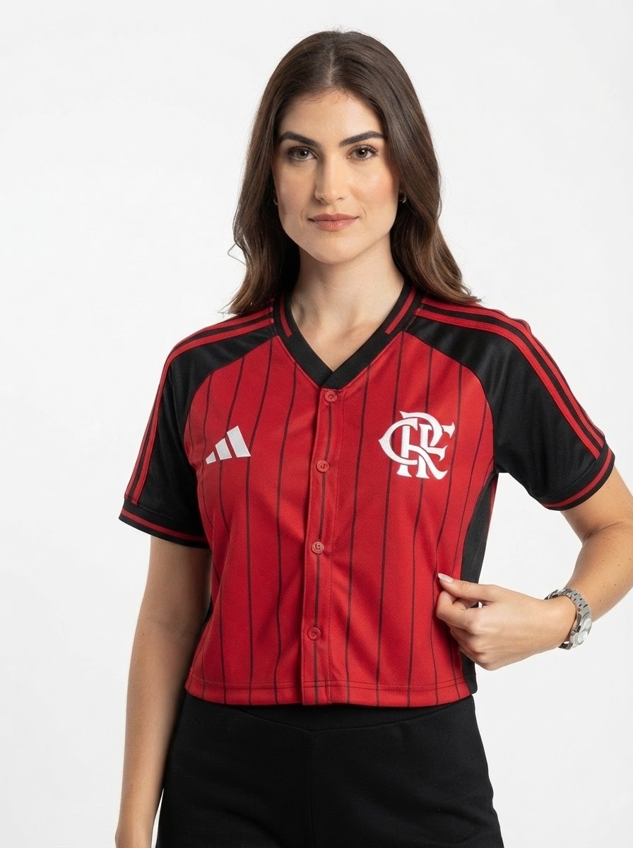 Cropped Flamengo Women's Baseball style 2025