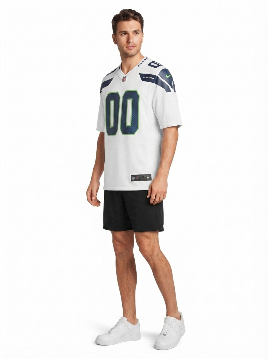 Seattle Seahawks - Custom Game Jersey - White