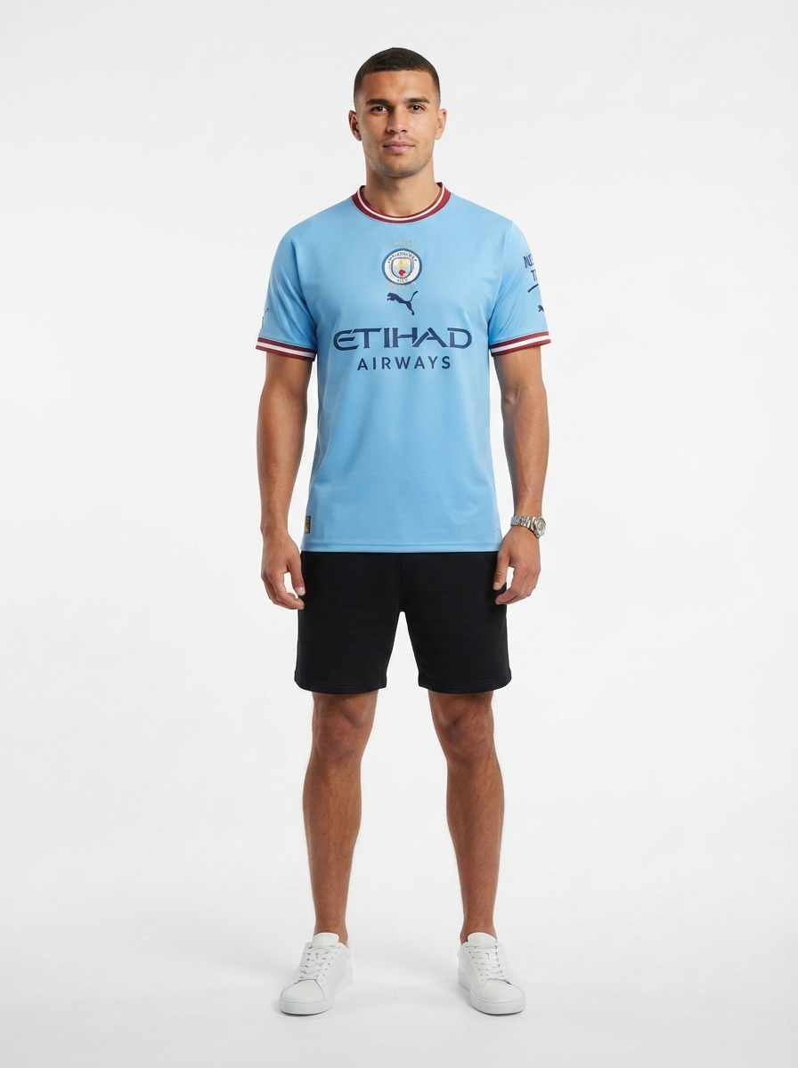 Treble Winners Manchester City 2023 Commemorative Jersey - Fan Version