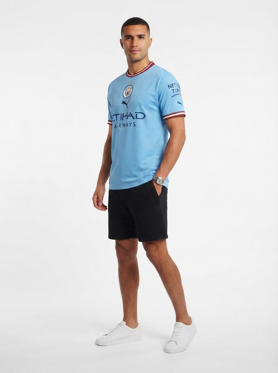 Treble Winners Manchester City 2023 Commemorative Jersey - Fan Version