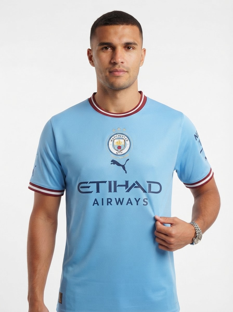 Treble Winners Manchester City 2023 Commemorative Jersey - Fan Version