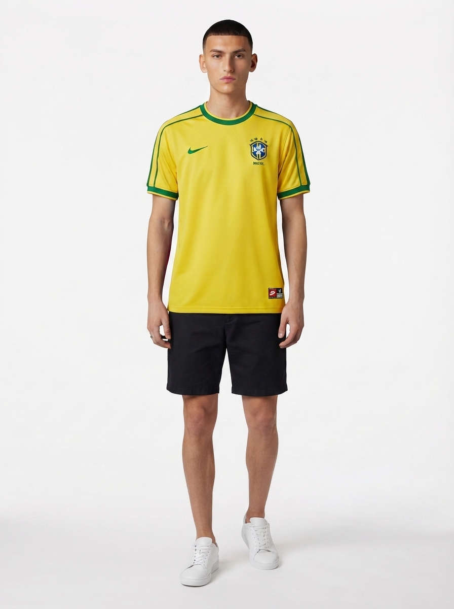 Jersey Retro National Team Brasil 1998/99 I