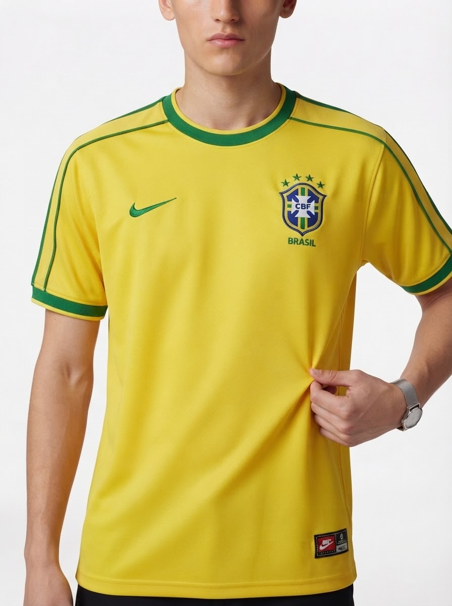 Jersey Retro National Team Brasil 1998/99 I