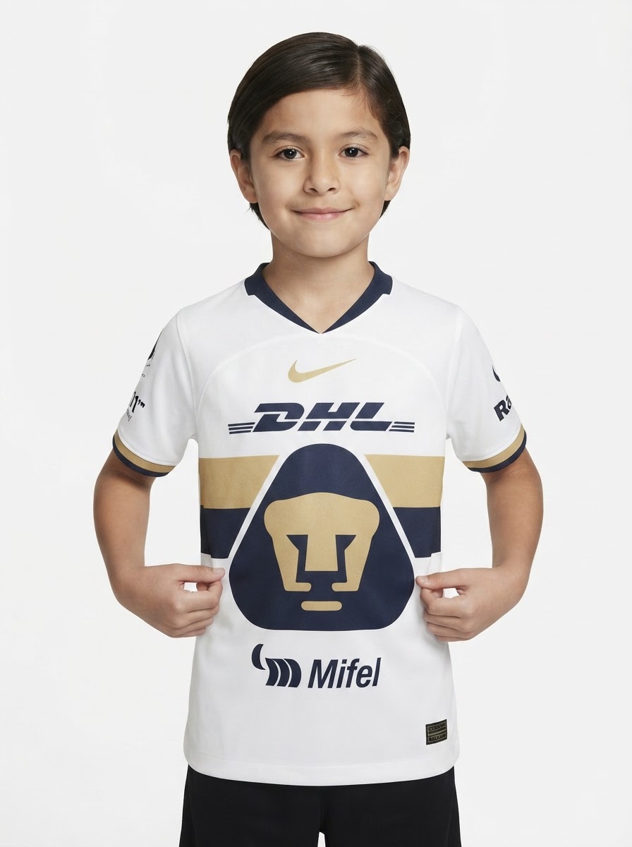 Pumas UNAM 2025/26 Home Kids Kit