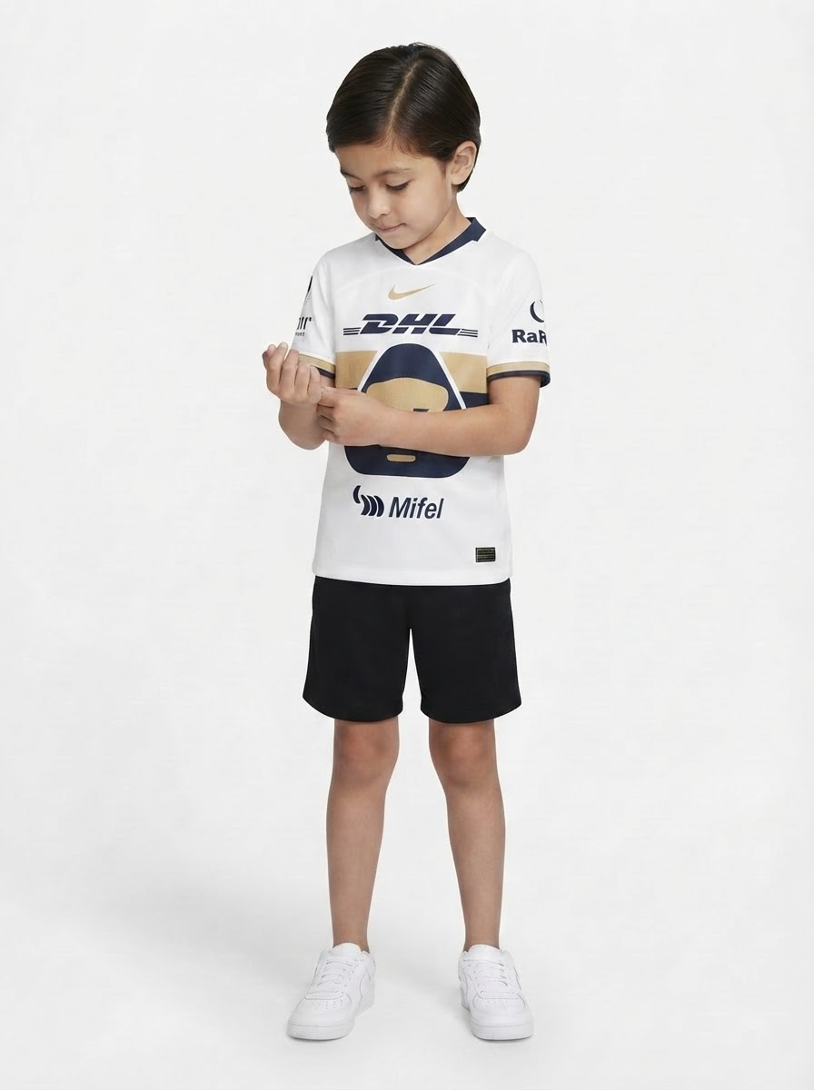Pumas UNAM 2025/26 Home Kids Kit