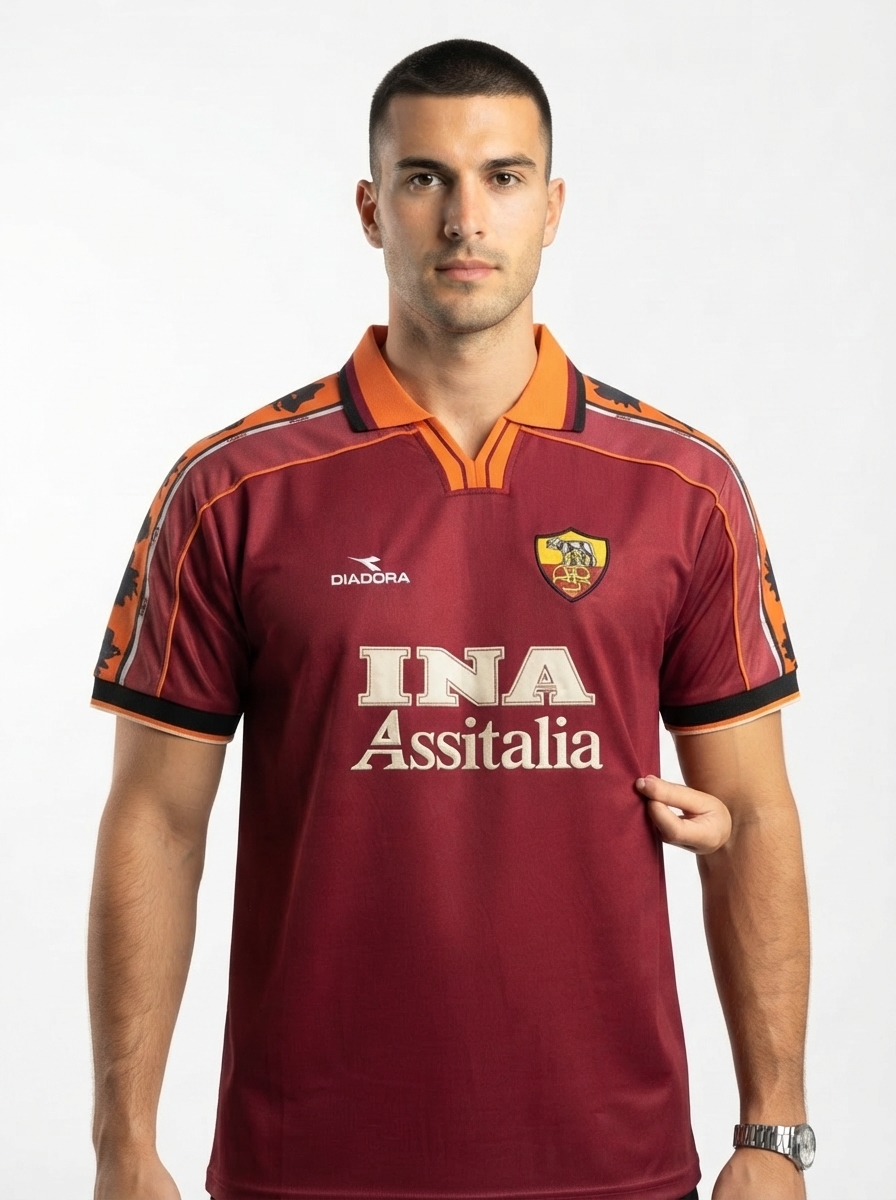 AS Roma 98/99 I Home Jersey - Retro Version
