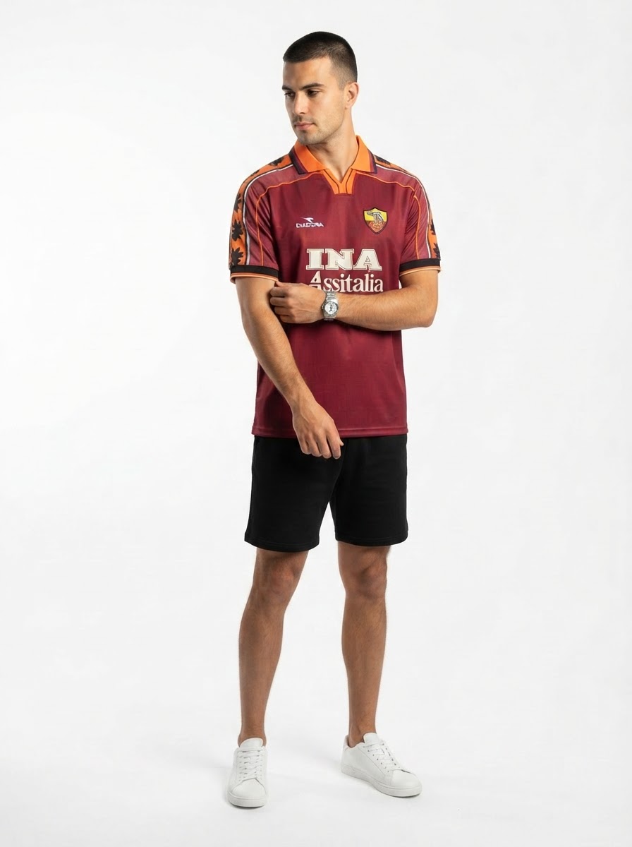 AS Roma 98/99 I Home Jersey - Retro Version