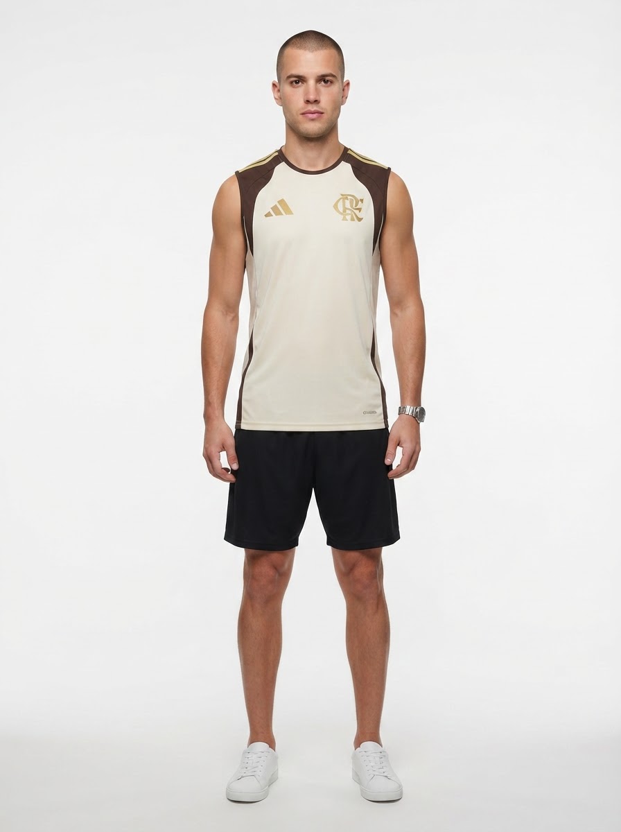 Regata Flamengo Training 2026 - Bege