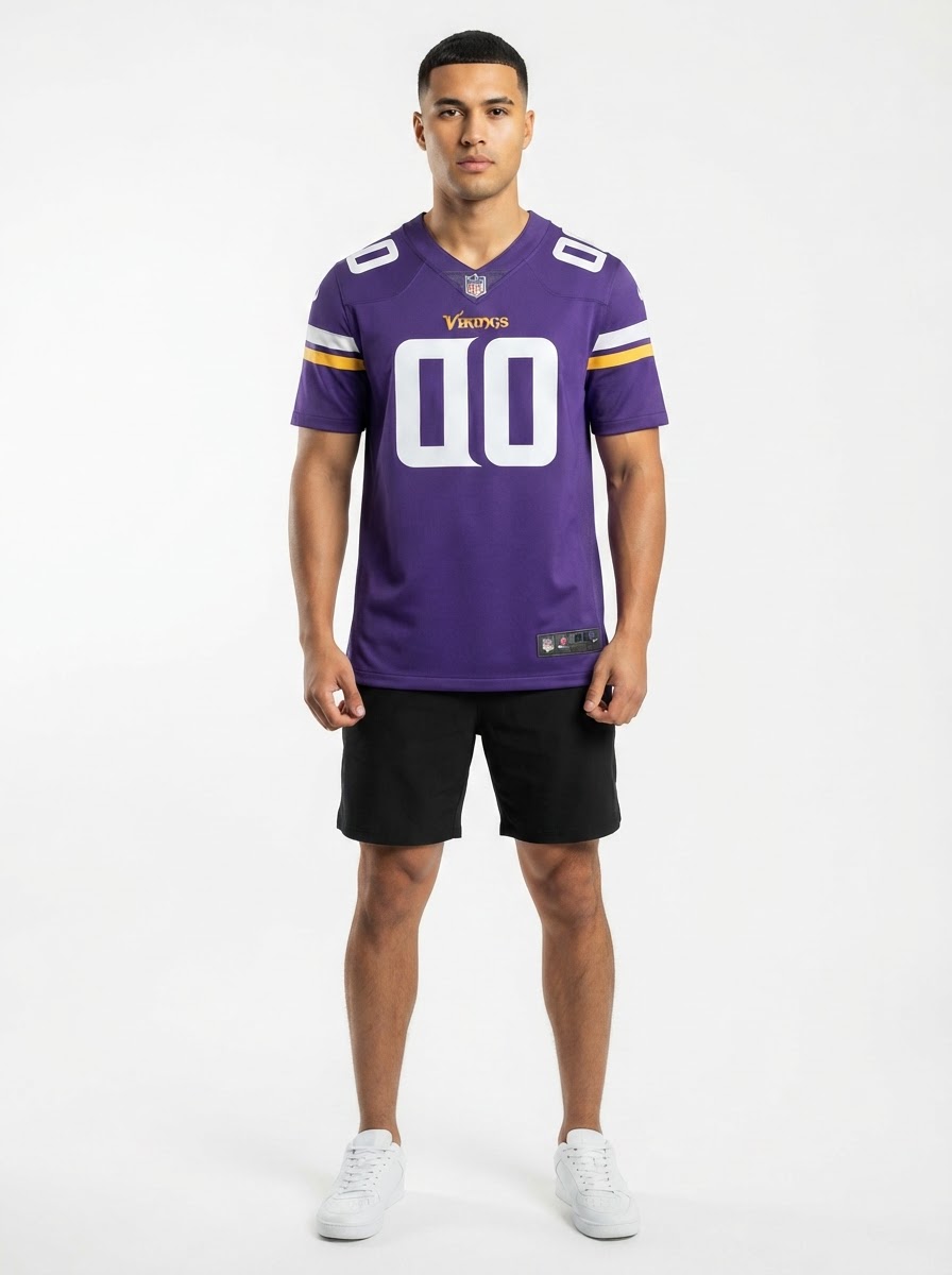 Minnesota Vikings - Custom Jersey - Purple
