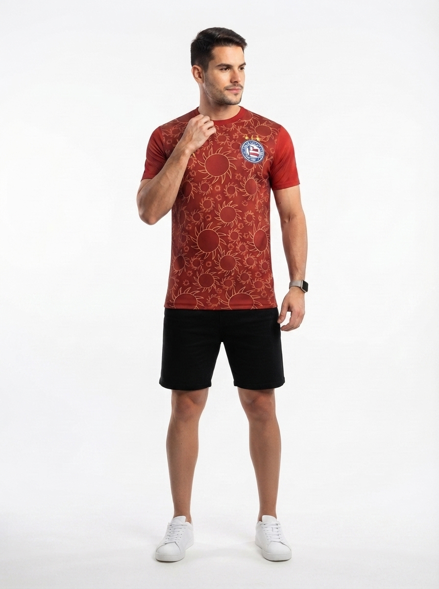 Jersey Bahia III 25/26 s/n Men's - Vermelho Fan version