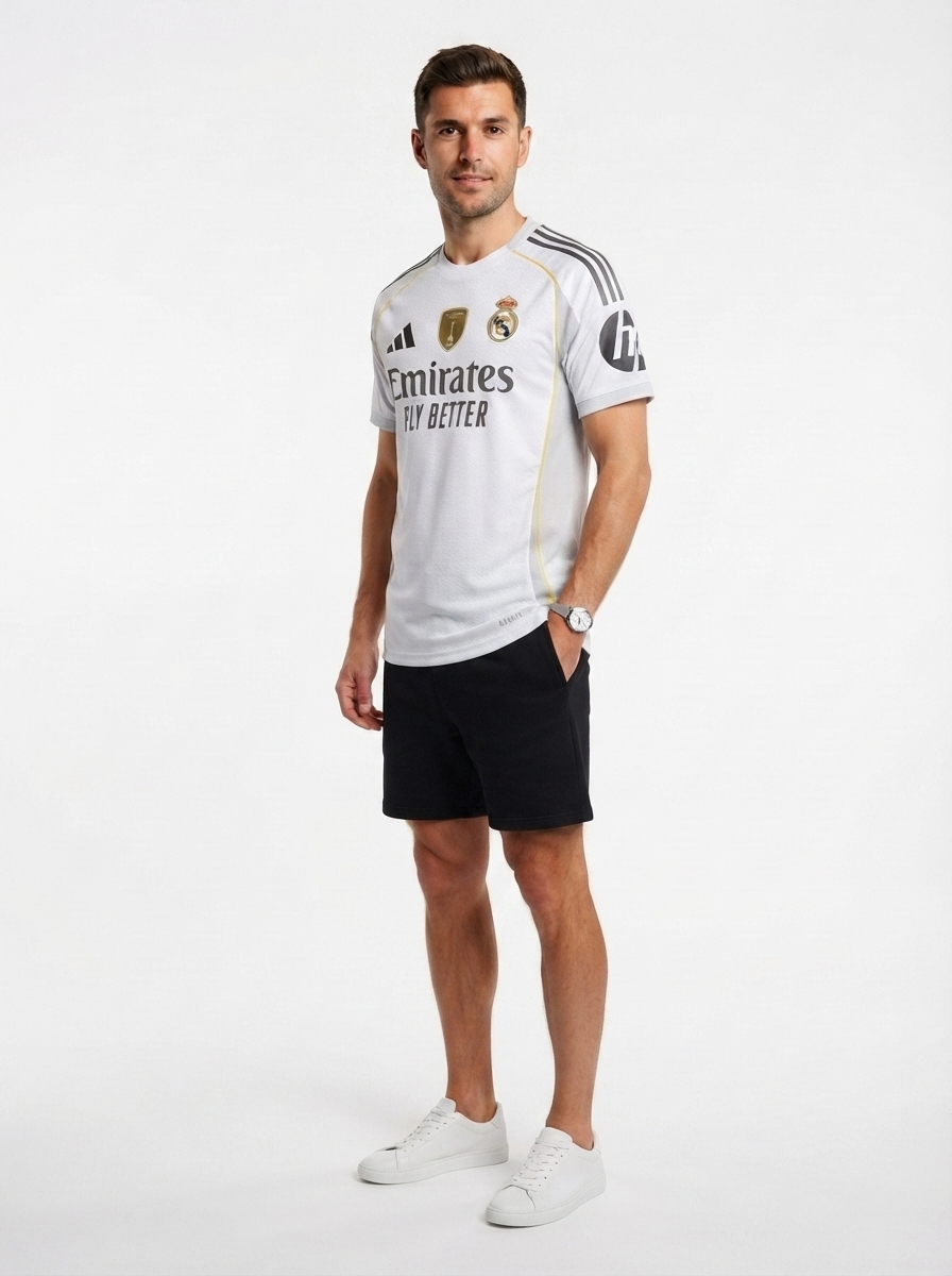 Real Madrid Home Fan Jersey 2025/26 FIFA Intercontinental Champions Patch