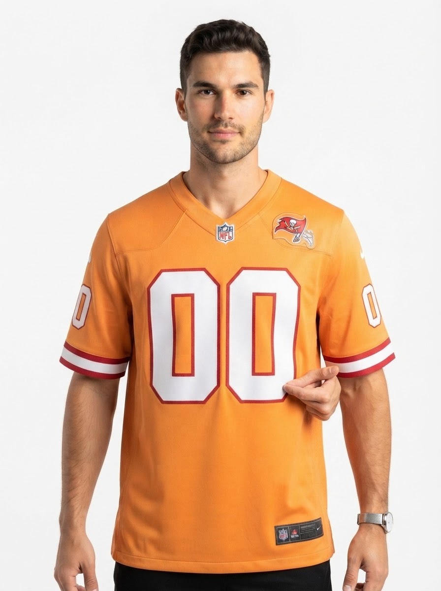 Tampa Bay Buccaneers - Custom Throwback Game Jersey - Orange