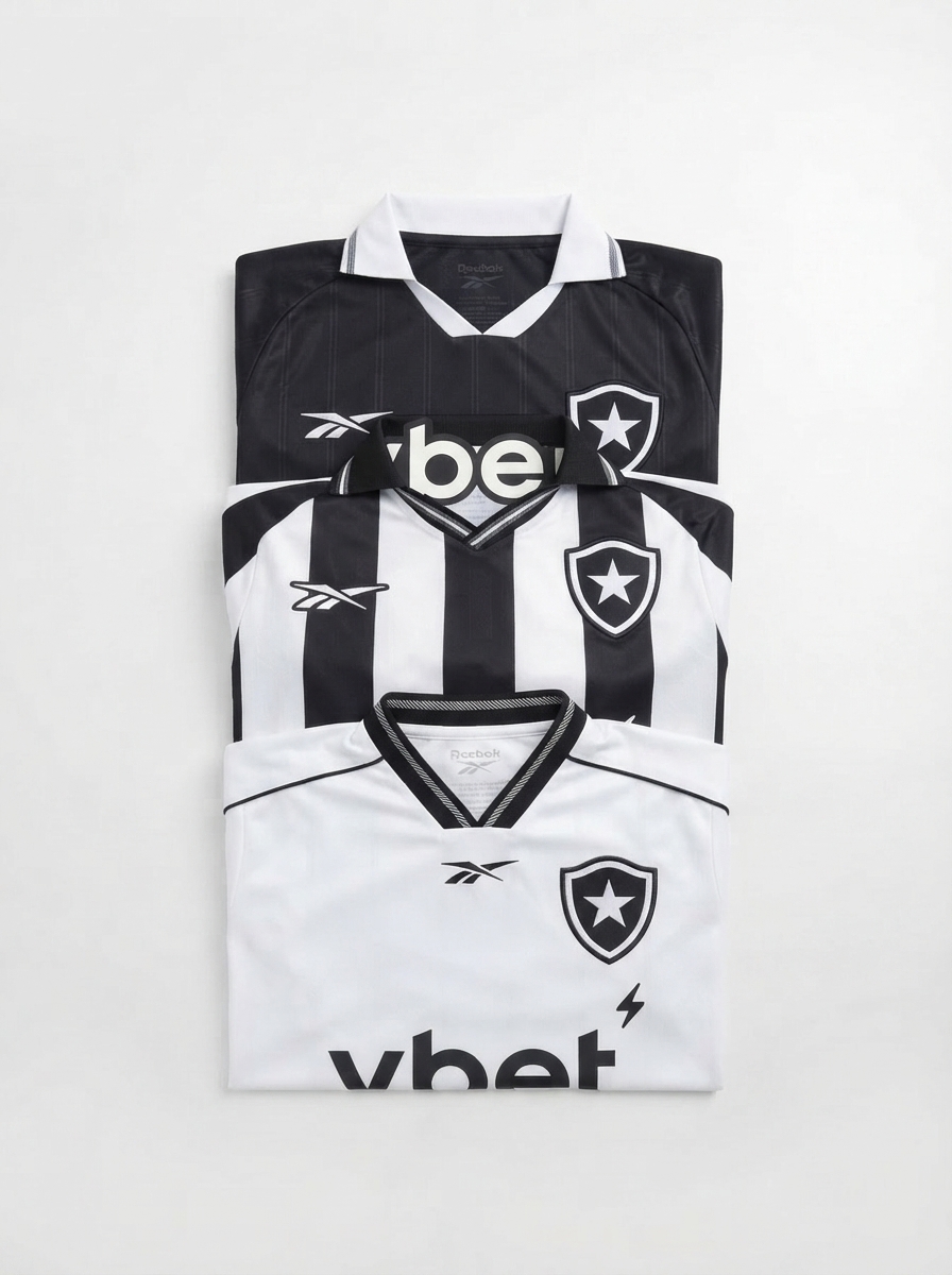 Combo 3 Mantos do Botafogo 2025 - Fan Version