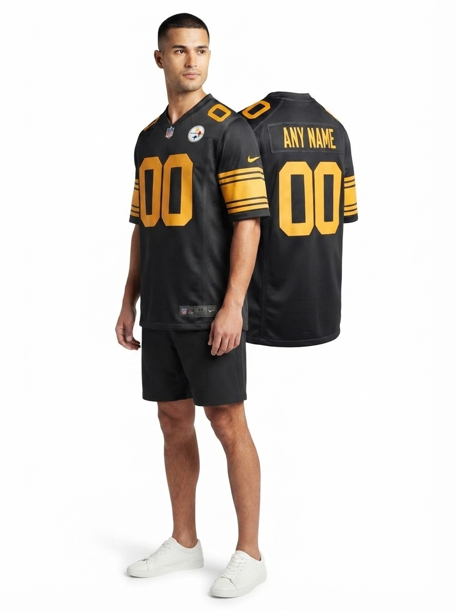 Pittsburgh Steelers - Alternate Custom Game Jersey - Black