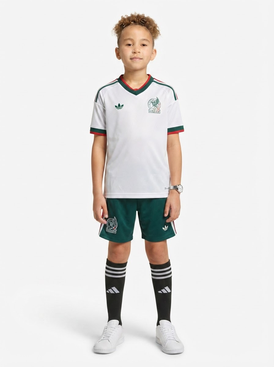 Kids Kit Mexico Away Fan Jersey Shirt 2026 World Cup