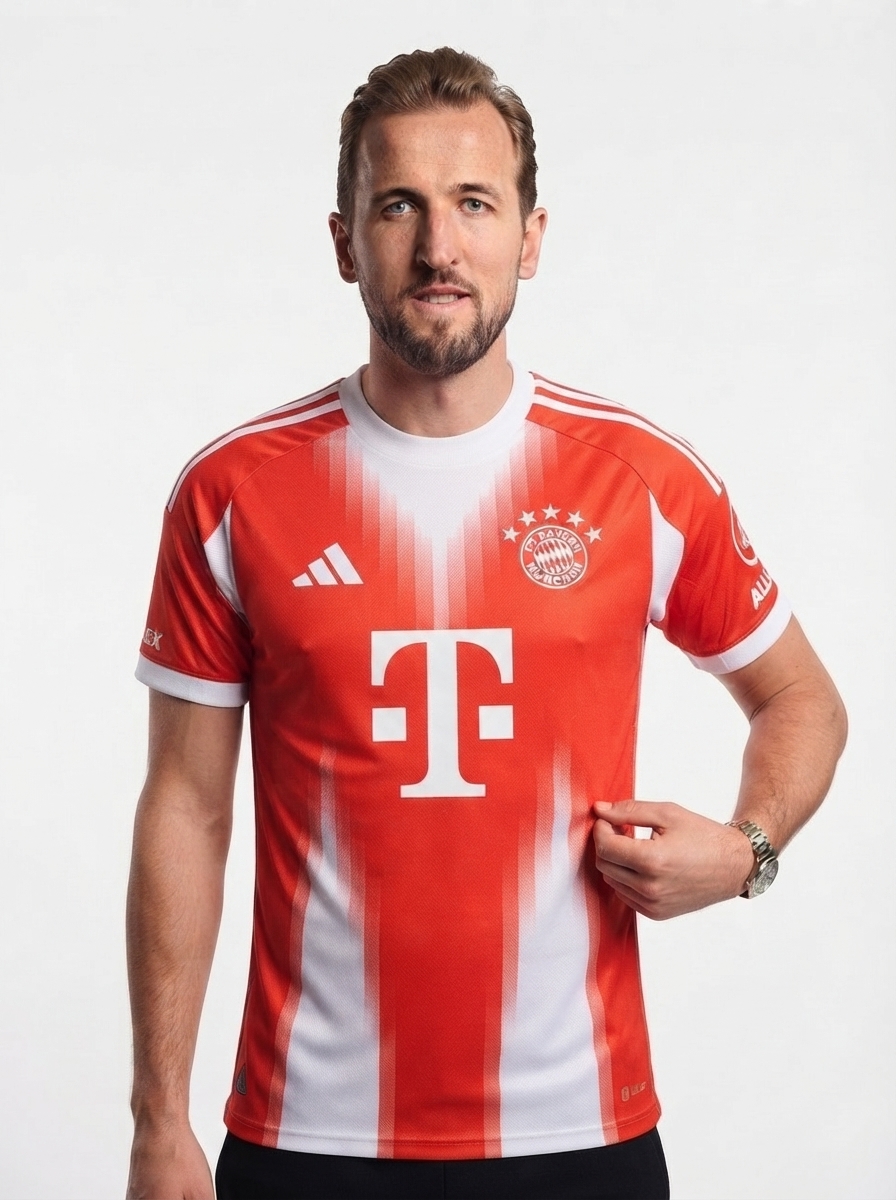 Bayern Munich Home Kane 9 Fan Jersey 2025/26