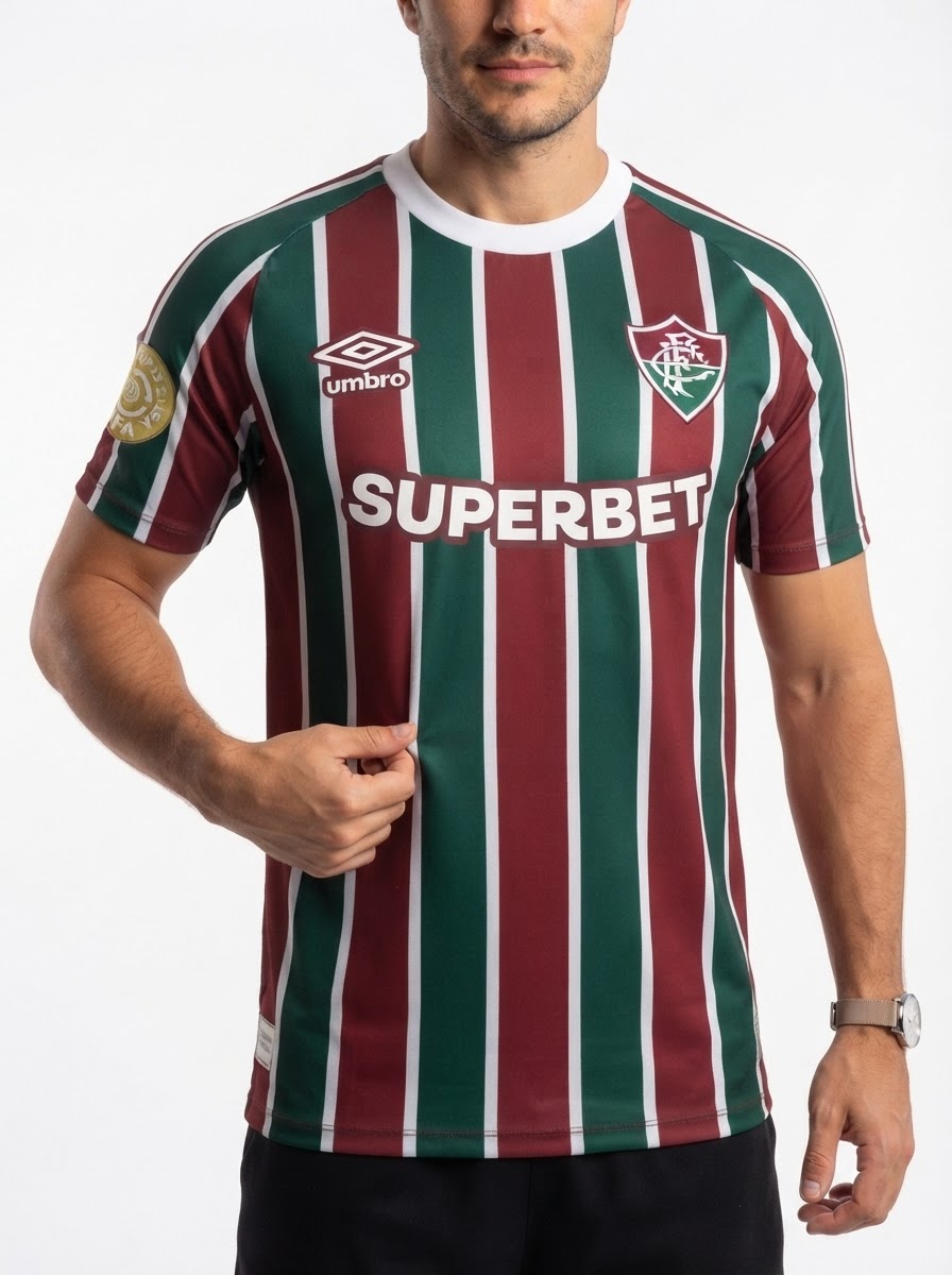 Jersey Fluminense 2025/26 I - Patch Mundial de Clubes