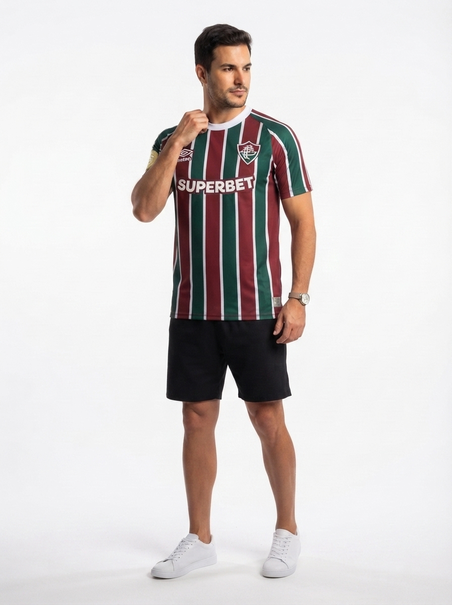 Jersey Fluminense 2025/26 I - Patch Mundial de Clubes