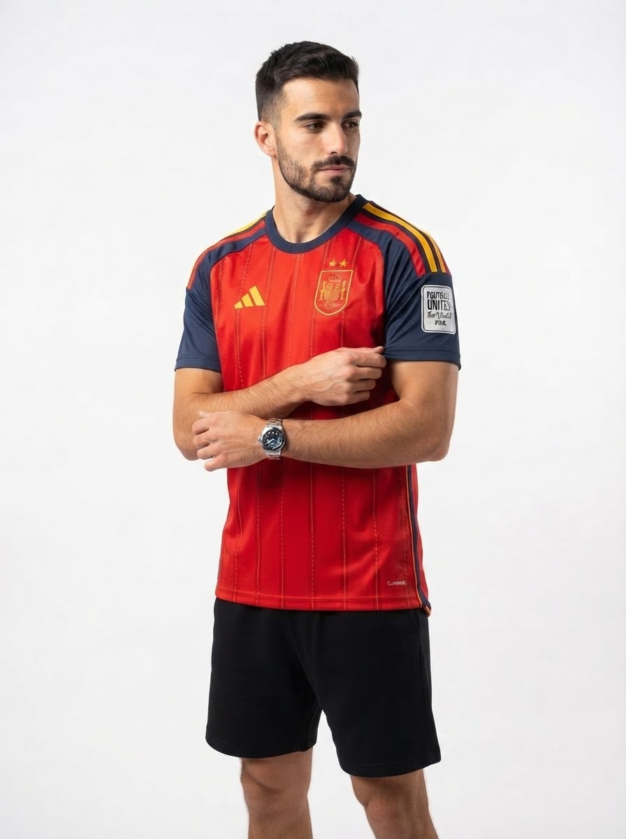 Spain Home 26/27 Jersey World Cup Champion