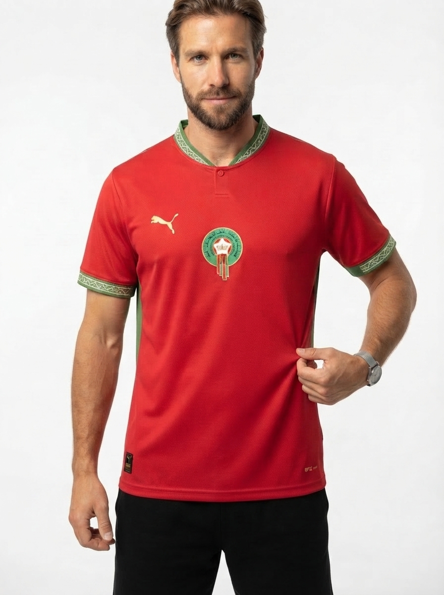 Mens Morocco 2026 World Cup Home Jersey - Fan Version