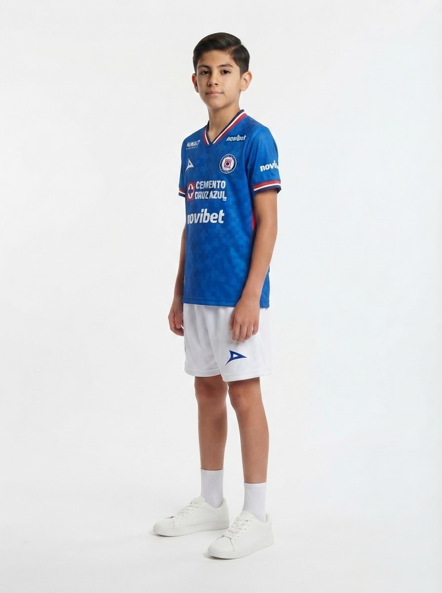 Cruz Azul 2025/26 home Kids Kit