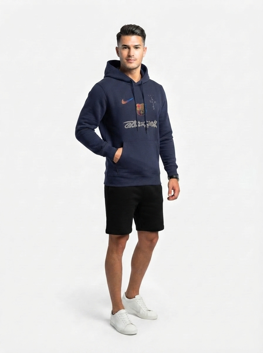 Barcelona Sweatshirt 2025 - Travis Scott Collab Spotify - Dark Blue