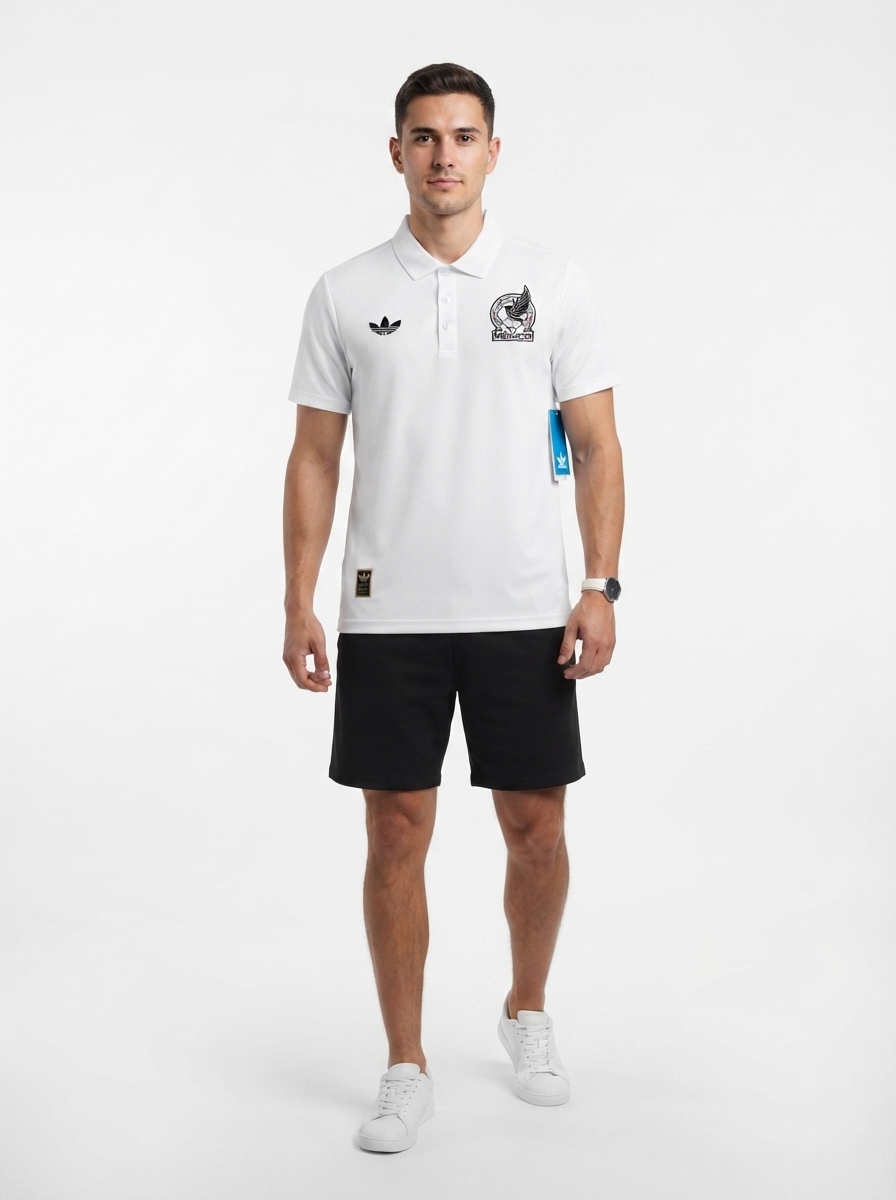 Polo Mexico 2026/27 World Cup 2026 Black White