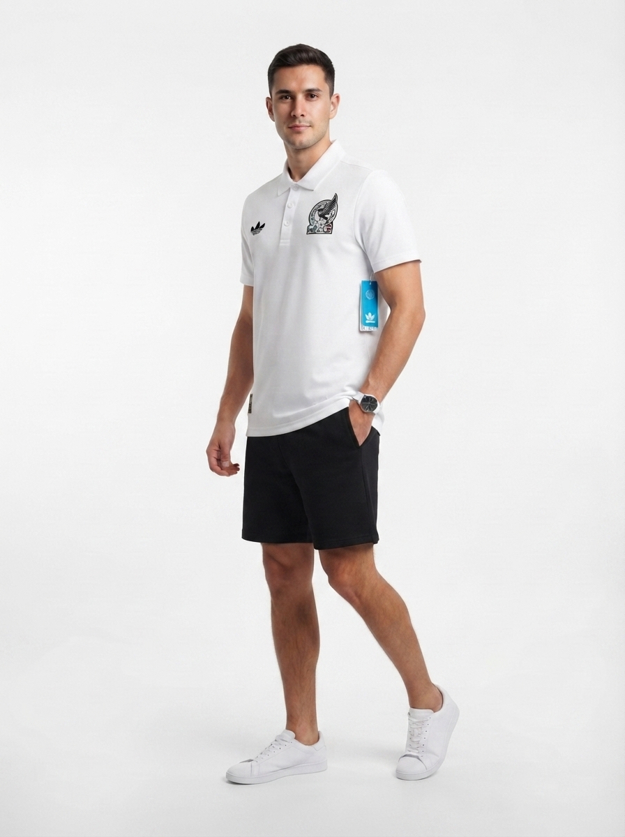Polo Mexico 2026/27 World Cup 2026 Black White