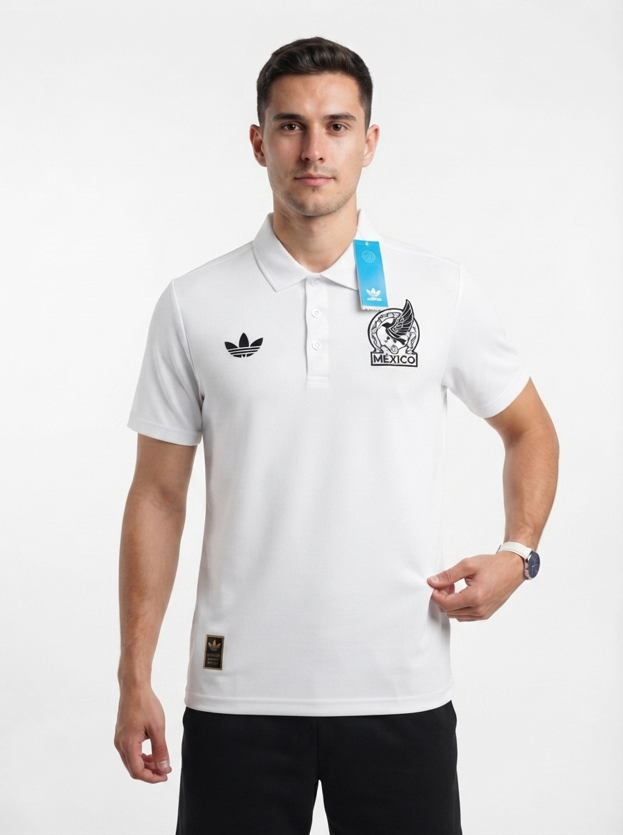 Polo Mexico 2026/27 World Cup 2026 Black White