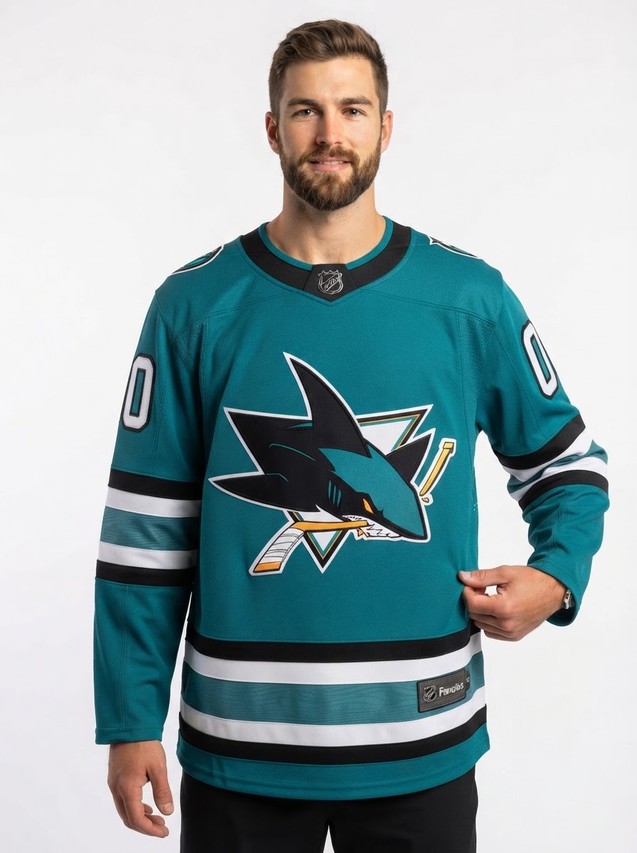 San Jose Sharks Macklin Celebrini Fanatics Teal Home Breakaway Jersey