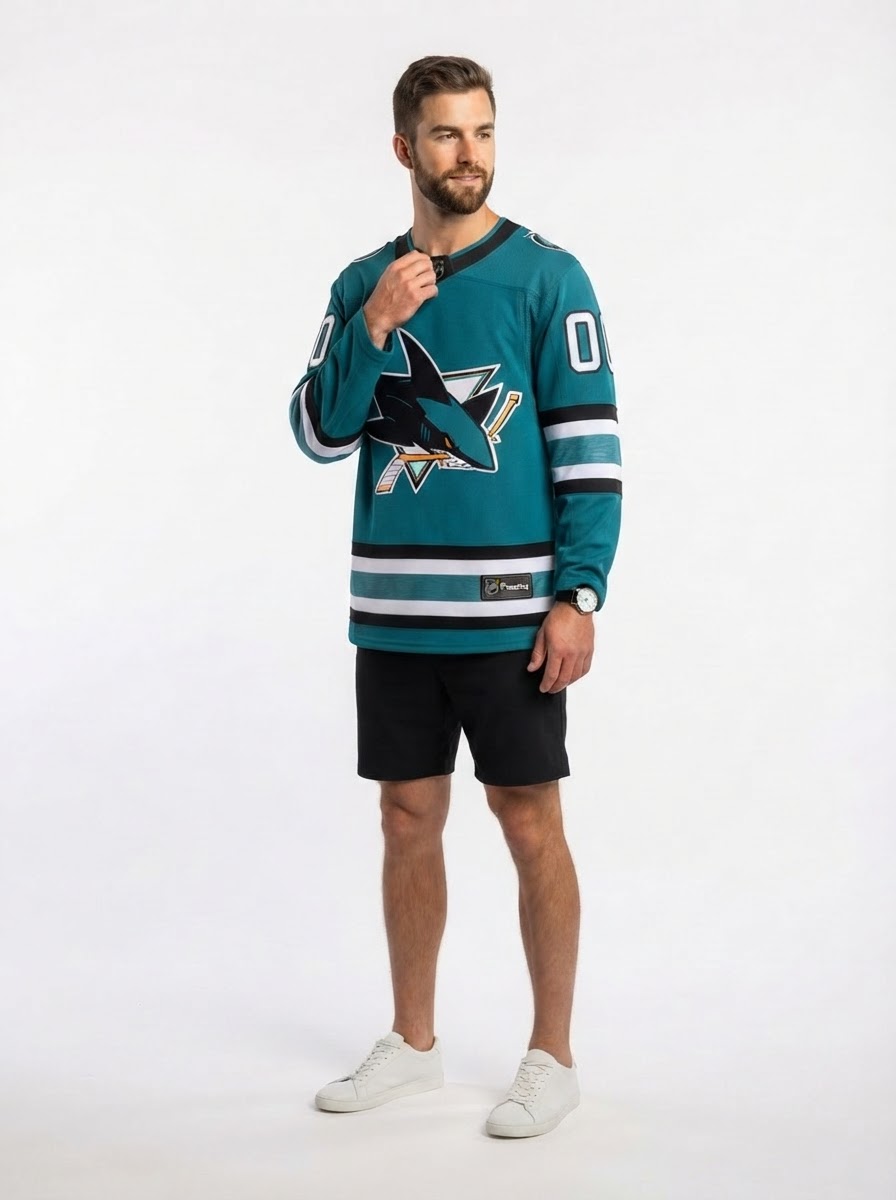 San Jose Sharks Macklin Celebrini Fanatics Teal Home Breakaway Jersey