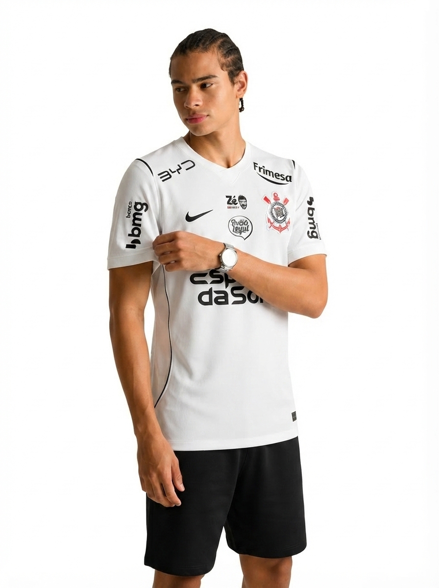 Corinthians 2027 Home Fan Version com Sponsor | Jersey Zone Store